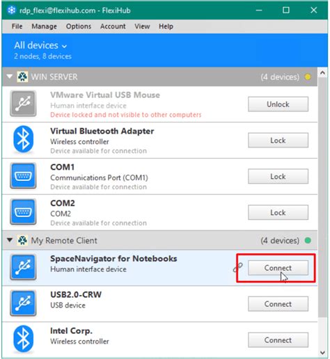 usb redirection remote desktop